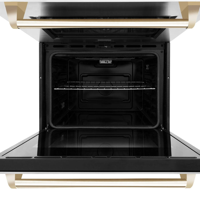 ZLINE 30" Autograph Edition Double Wall Oven with Self Clean and True Convection in Stainless Steel AWDZ-30-G
