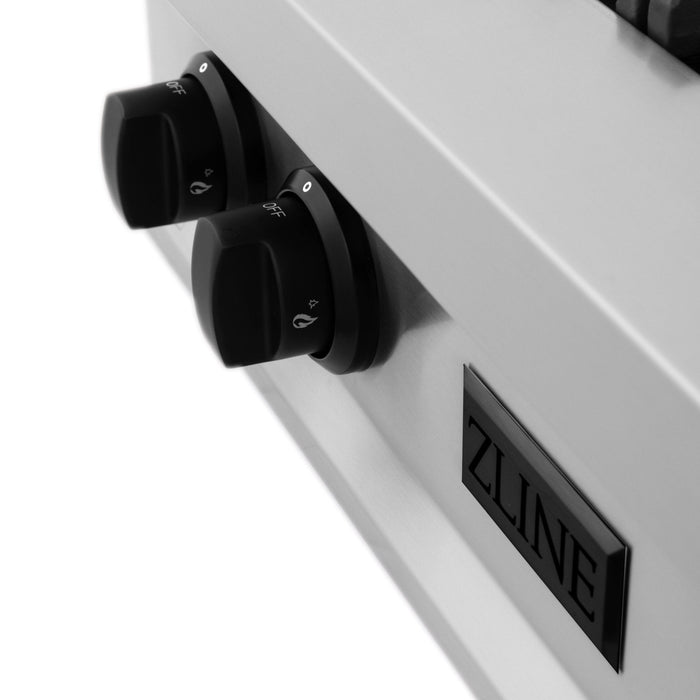 ZLINE 30" Autograph Porcelain Rangetop, Matte Black Accents, RTZ-30-MB