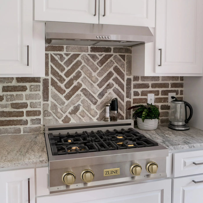 ZLINE 30" Autograph Rangetop, DuraSnow, RTZ-30-CB