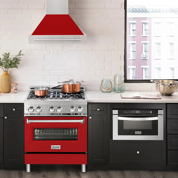 ZLINE 30" Autograph Stainless Wall Range Hood, 8654STX-RM-30