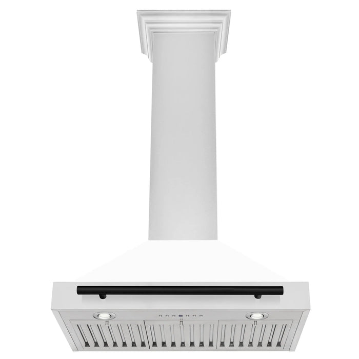 ZLINE 30" Autograph Stainless Wall Range Hood KB4STZ-WM30-MB