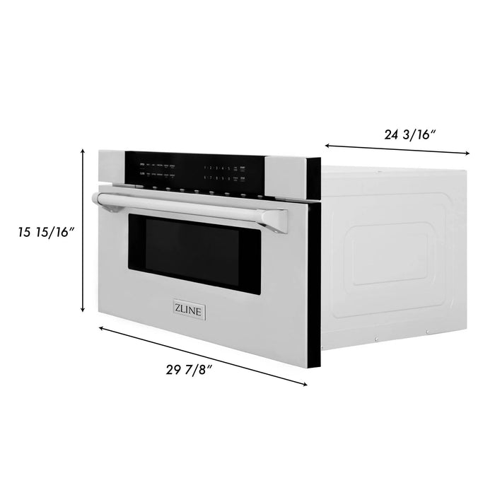 ZLINE 30" Built-In Microwave Drawer in Stainless Steel MWD-30