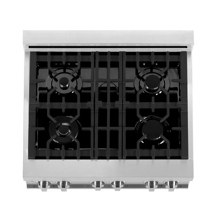 ZLINE 30" Bundle Range RA-RM-30 & Wall Range Hood KB-30, 2KP-RARMRH30