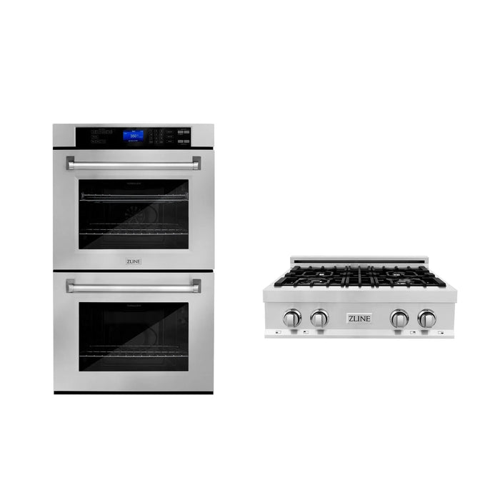 ZLINE 30" Bundle Range Top RT30 & Wall Oven AWD-30, 2KP-RTAWD30