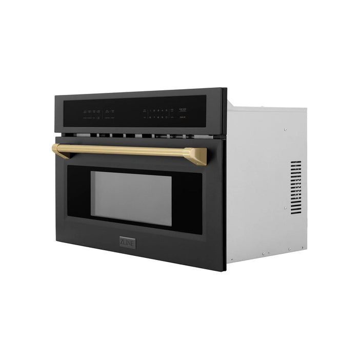 ZLINE 30” Convection Microwave, Black Stainless, Bronze MWOZ-30-BS-CB