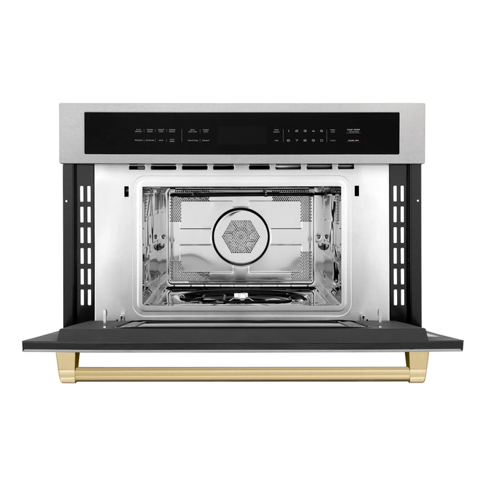 ZLINE 30” Convection Microwave, Stainless Steel, Bronze MWOZ-30-SS-CB