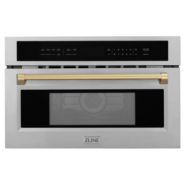 ZLINE 30” Convection Microwave, Stainless Steel, Bronze MWOZ-30-SS-CB