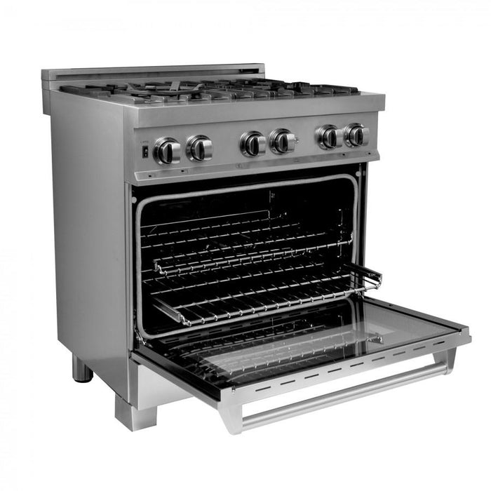 ZLINE 30" Dual Fuel Range, Snow Stainless, Snow Stainless Door, RAS-SN-30