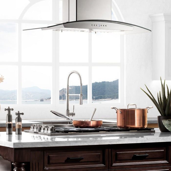 ZLINE 30" Gas Cooktop with 4 Gas Brass Burners and Black Porcelain Top RC-BR-30-PBT