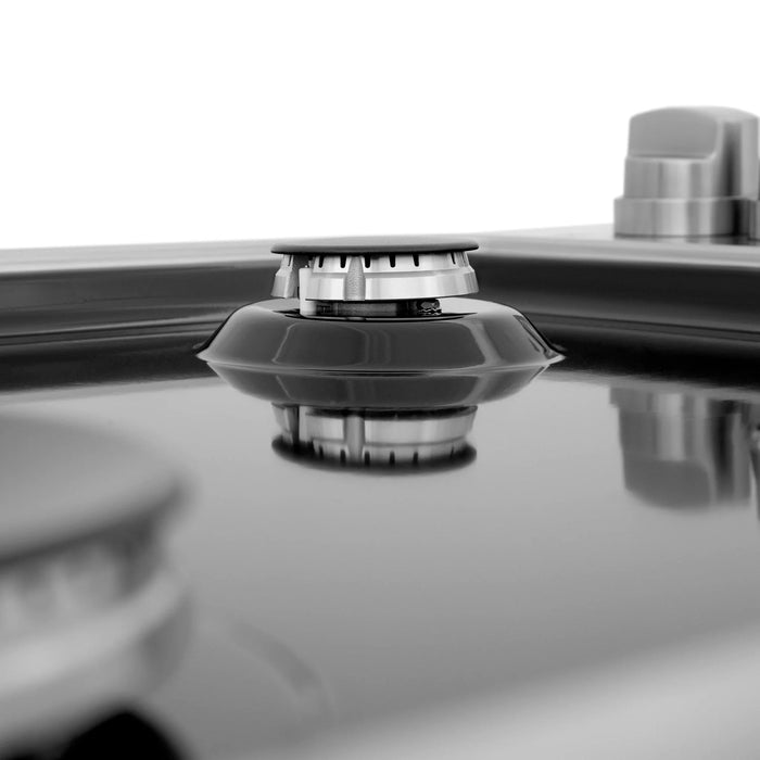 ZLINE 30" Gas Cooktop with 4 Gas Burners and Black Porcelain Top RC30-PBT