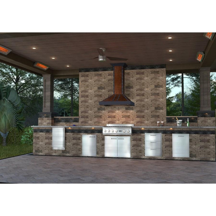 ZLINE 30" Hand-Hammered Copper Finish Wall Range Hood, 655-HBBBB-30