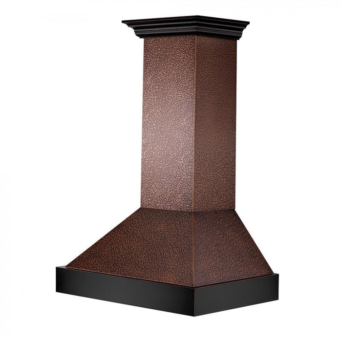 ZLINE 30" Hand-Hammered Copper Finish Wall Range Hood, 655-HBXXX-30