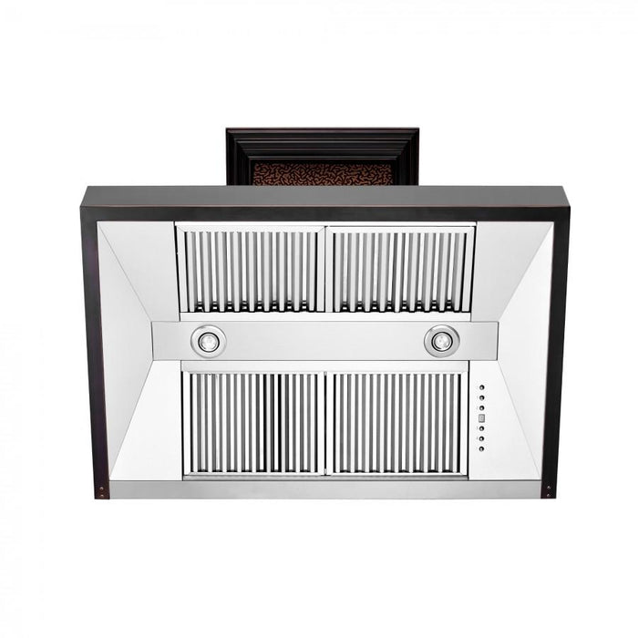 ZLINE 30" Hand-Hammered Copper Finish Wall Range Hood, 655-HBXXX-30