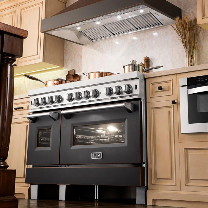 ZLINE 30" Hand-Hammered Copper Finish Wall Range Hood, 655-HBXXX-30