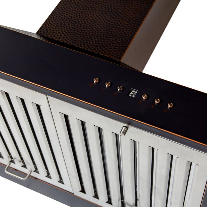 ZLINE 30" Hand-Hammered Copper Wall Range Hood, KB2-HBXXX-30