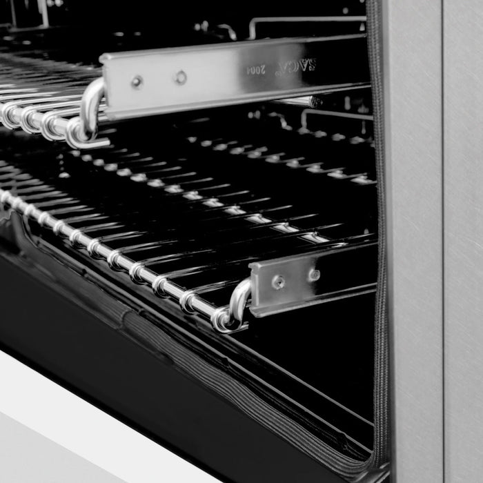 ZLINE 30" Induction Range in DuraSnow with a 4 Element Stove and Electric Oven RAINDS-WM-30