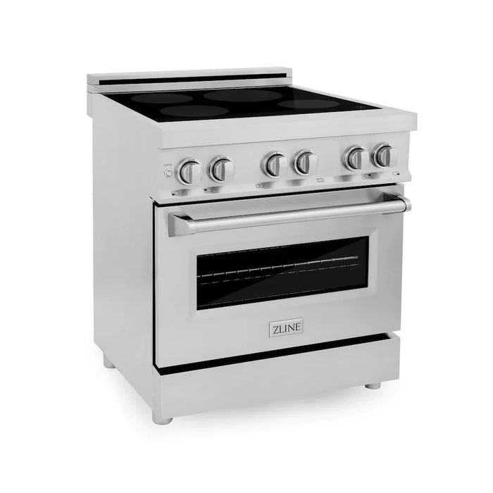 ZLINE 30" Induction Range with a 4 Element Stove and Electric Oven in Stainless Steel RAIND-30