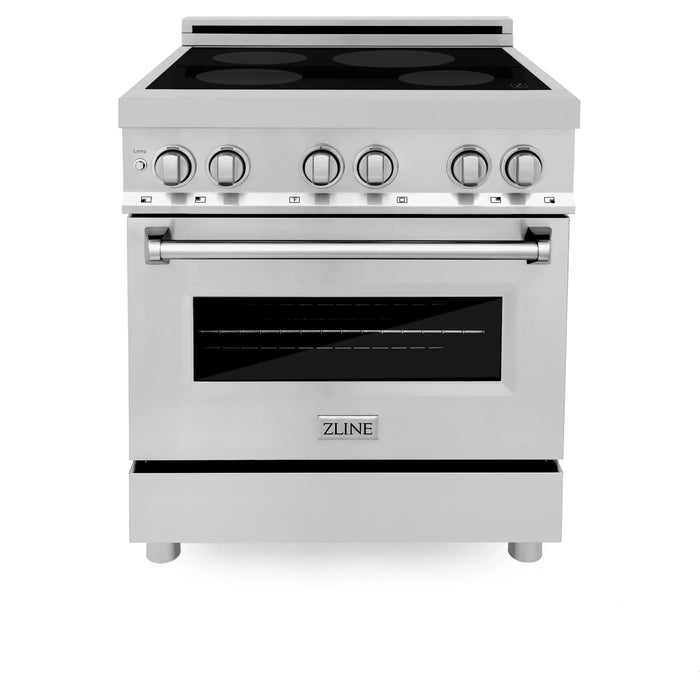ZLINE 30" Induction Range with a 4 Element Stove and Electric Oven in Stainless Steel RAIND-30