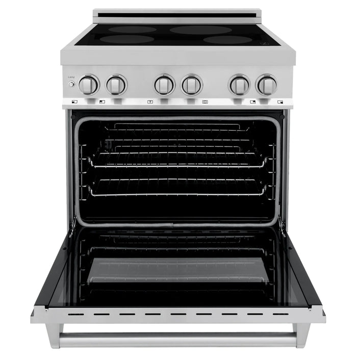 ZLINE 30" Induction Range with a 4 Element Stove and Electric Oven in Stainless Steel RAIND-30