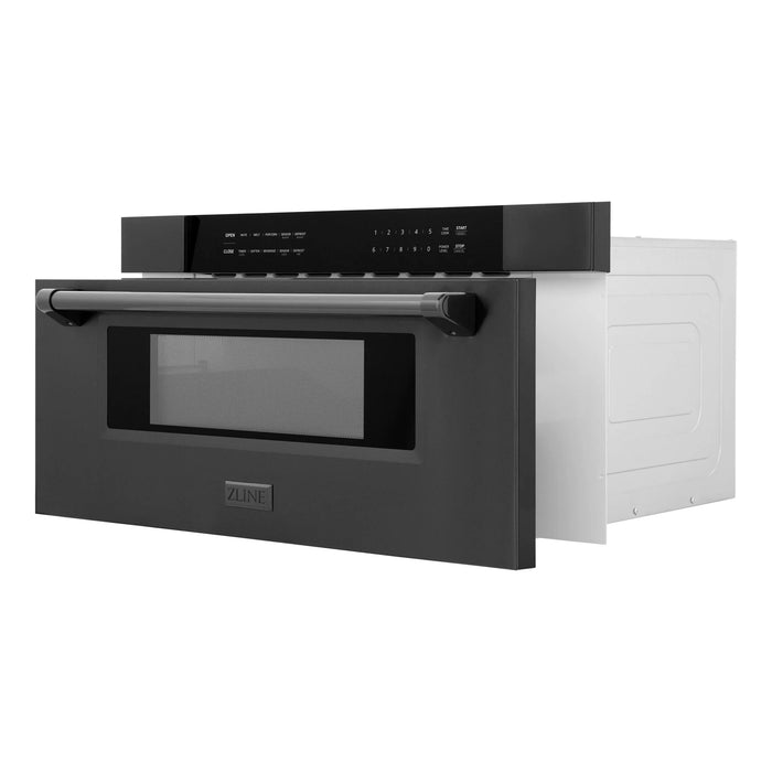 ZLINE 30" Microwave Drawer in Black Stainless MWD-30-BS