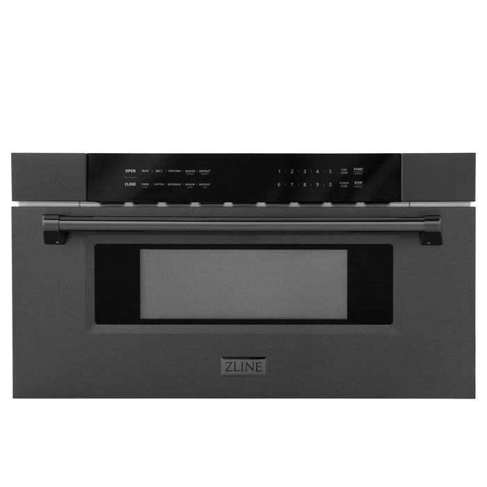 ZLINE 30" Microwave Drawer in Black Stainless MWD-30-BS