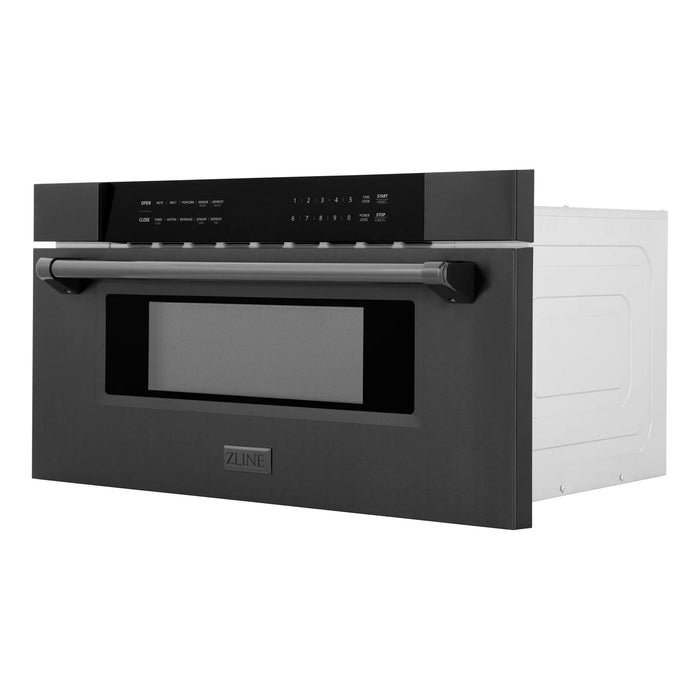 ZLINE 30" Microwave Drawer in Black Stainless MWD-30-BS