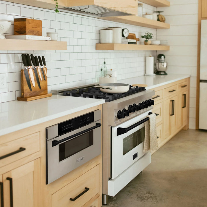 ZLINE 30" Microwave Drawer, Stainless Steel, Black MWDZ-30-MB