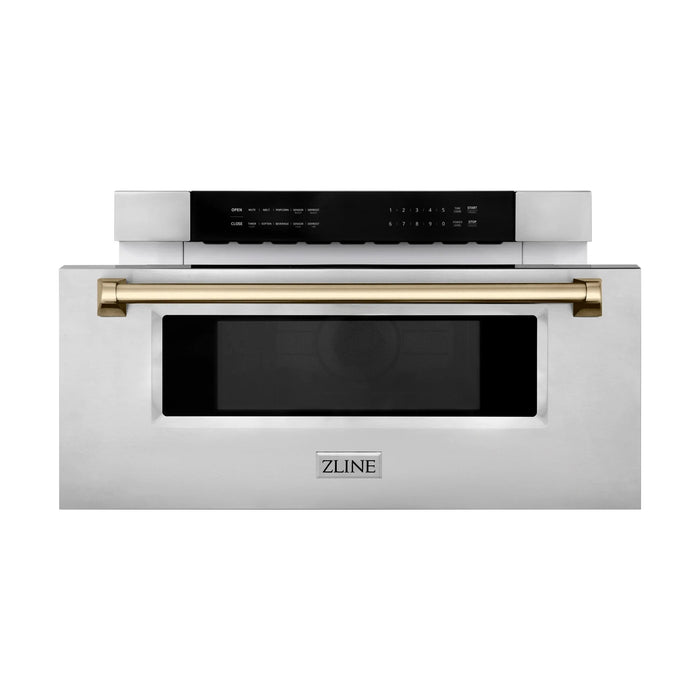 ZLINE 30" Microwave Drawer, Stainless Steel, Bronze MWDZ-30-CB