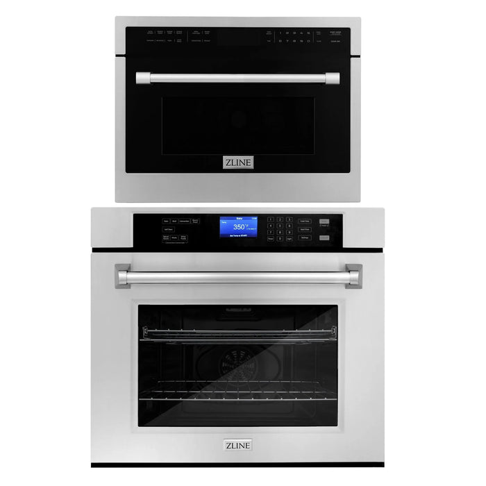 ZLINE 30" Oven ASW30 & Microwave MWO24 Bundle, 2KP-MW24-AWS30