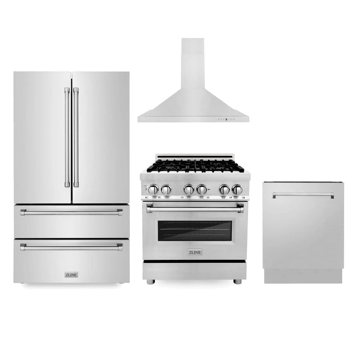 ZLINE 30 " Package Refrigerator, Range,Range Hood , Dishwasher,  4KPR-RARH30-DWV