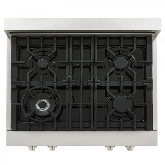 ZLINE 30" Porcelain Rangetop, DuraSnow, Stainless Steel, RTS-30