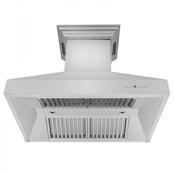 ZLINE 30" Professional Wall Range Hood, Built-in CrownSound® Bluetooth Speakers, 667CRN-BT-30