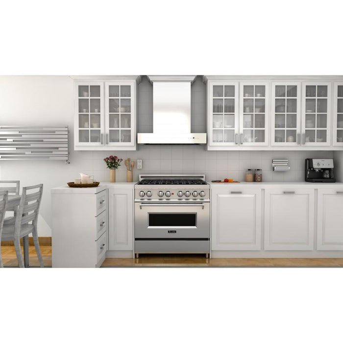ZLINE 30" Professional Wall Range Hood, Stainless Steel, KECOMCRN-30