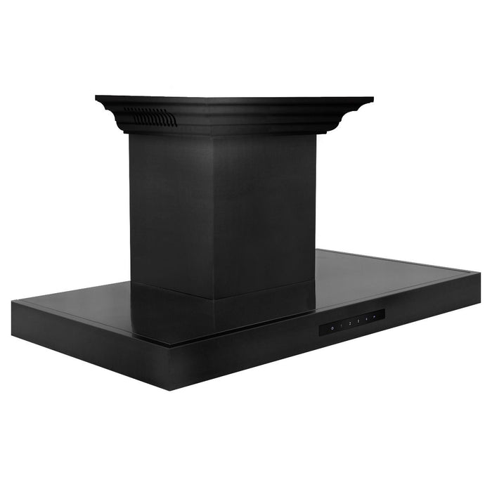 ZLINE 30" Range Hood, Black Stainless Steel, Speakers, BSKENCRN-BT-30