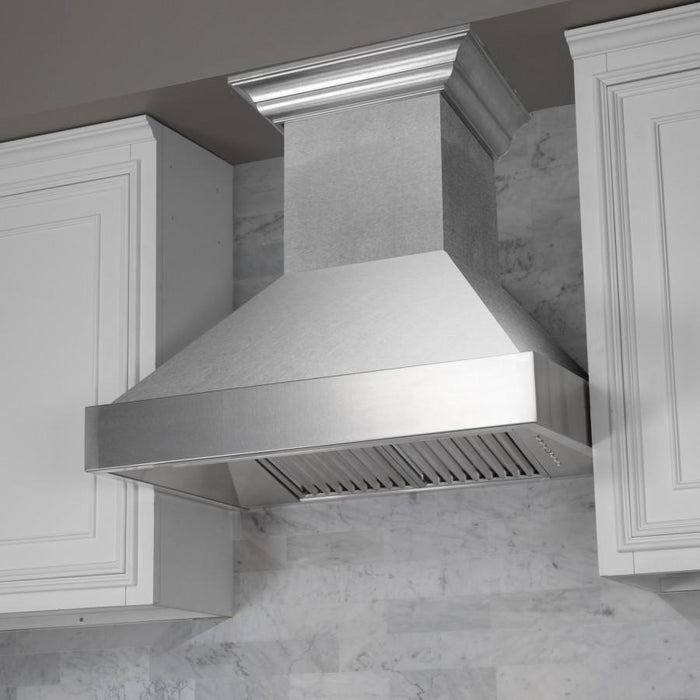 ZLINE 30" Snow Finish Stainless Range Hood with Snow Finish Shell, 8654SN-30