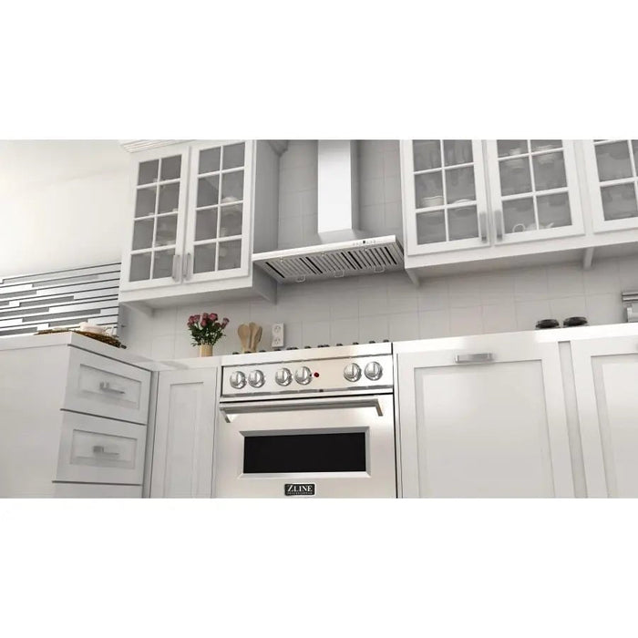 ZLINE 30" Stainless 4.0 cu.ft. 4 Gas Burner/Electric Oven Range RA30