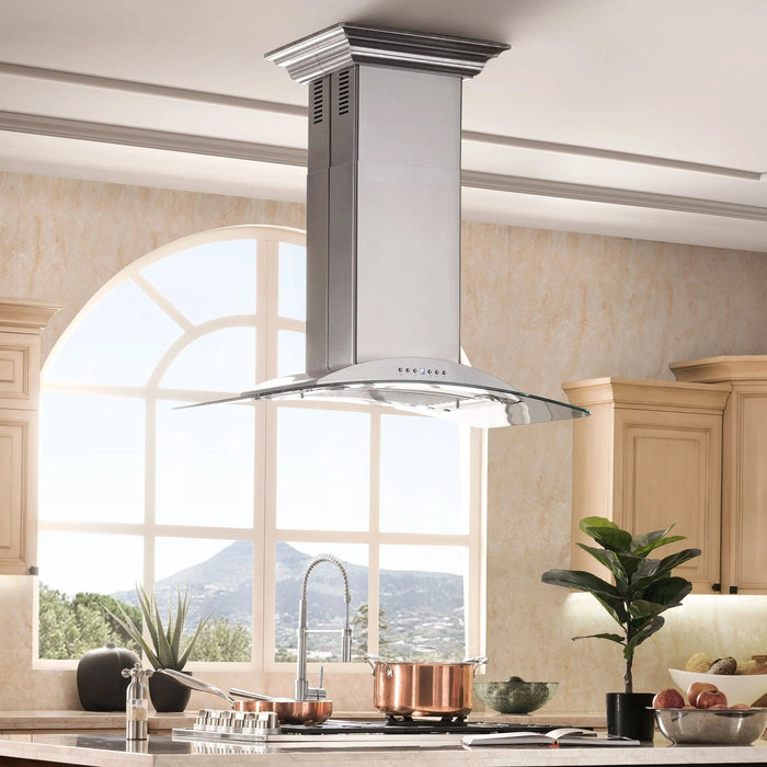 ZLINE 30" Stainless Steel Island Range Hood, GL9i-30