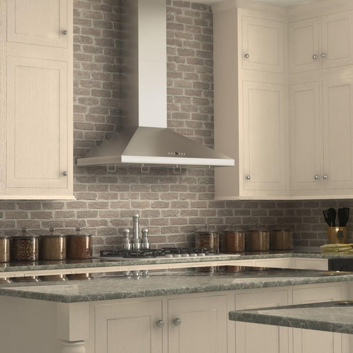 ZLINE 30" Stainless Steel Wall Range Hood, Crown Molding, KL2CRN-30