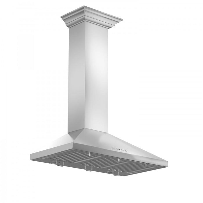 ZLINE 30" Stainless Steel Wall Range Hood, Crown Molding, KL2CRN-30