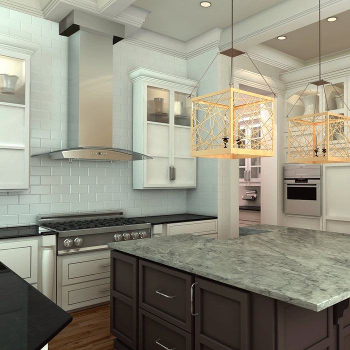 ZLINE 30" Stainless Steel Wall Range Hood with Crown Molding, KZCRN-30