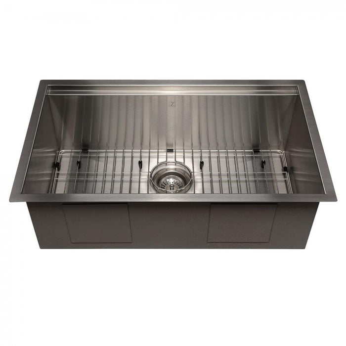ZLINE 30" Undermount Single Bowl Ledge Sink Stainless Steel, SLS-30