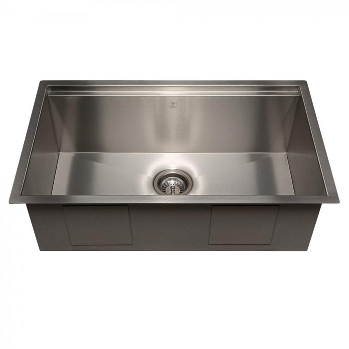 ZLINE 30" Undermount Single Bowl Ledge Sink Stainless Steel, SLS-30