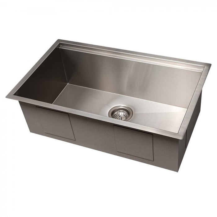 ZLINE 30" Undermount Single Bowl Ledge Sink Stainless Steel, SLS-30