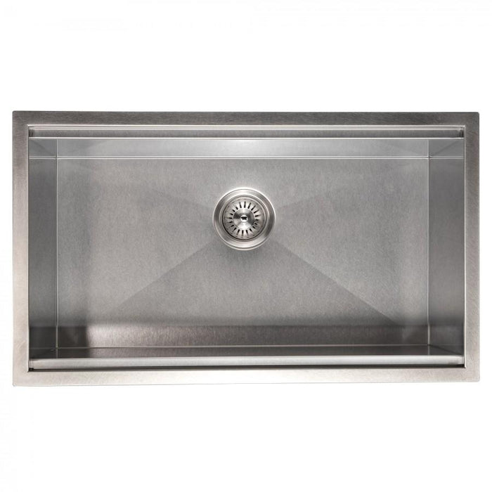 ZLINE 30" Undermount Single Bowl Ledge Sink Stainless Steel, SLS-30S