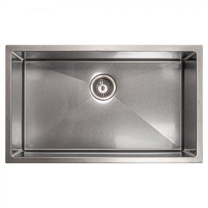 ZLINE 30" Undermount Single Bowl Sink DuraSnow Stainless Steel, SRS-30S