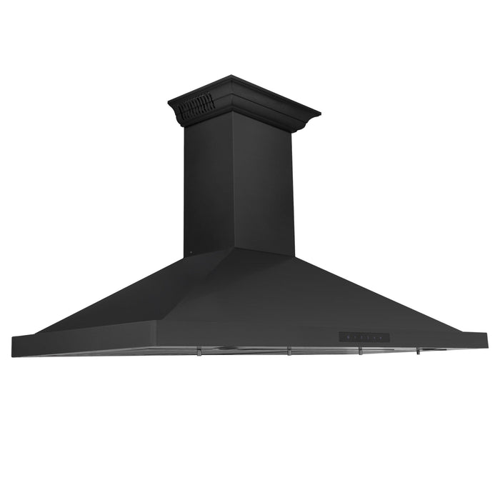 ZLINE 30" Wall Black Stainless Range Hood, Crown Speakers, BSKBNCRN-BT-30