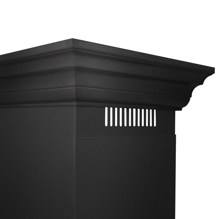 ZLINE 30" Wall Mount Range Hood, Black Stainless Steel, BSKENCRN-30