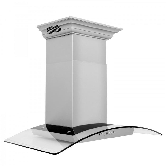 ZLINE 30" Wall Range Hood, Built-in CrownSound® Bluetooth Speakers, KZCRN-BT-30