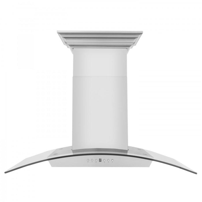 ZLINE 30" Wall Range Hood, Built-in CrownSound® Bluetooth Speakers, KZCRN-BT-30