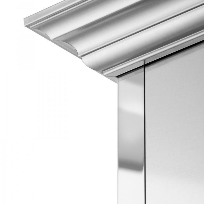 ZLINE 30" Wall Range Hood. DuraSnow Stainless, Mirror Accents, 655MR-30